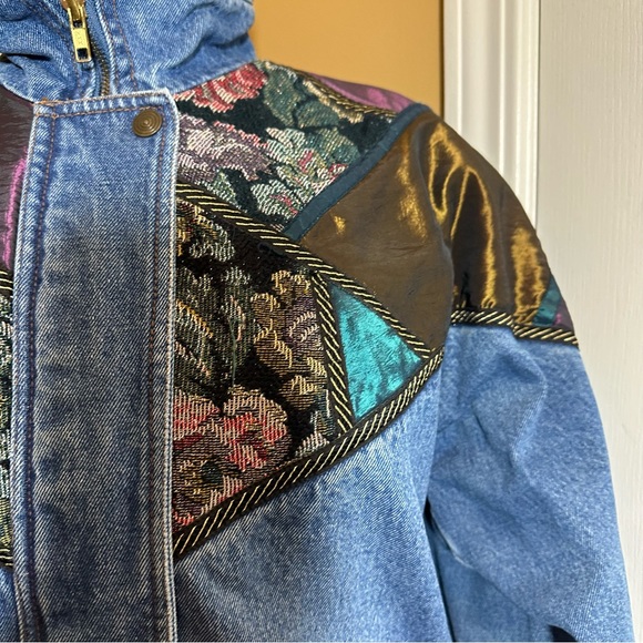 Women Vintage Denim vintage 80’s lined be in the current seen denim jacket - Picture 4 of 16